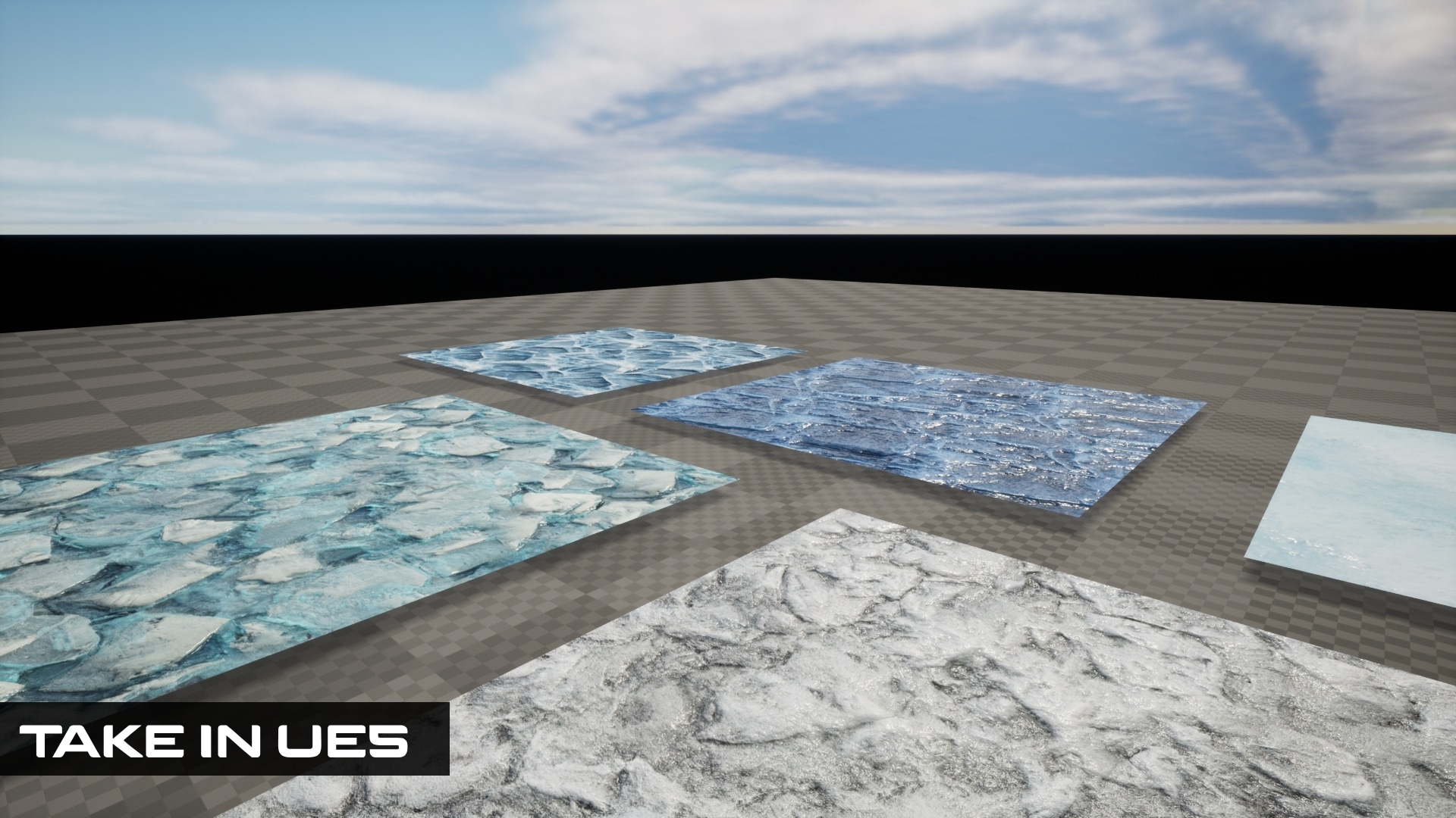 Ice texture pack in Materials UE Marketplace